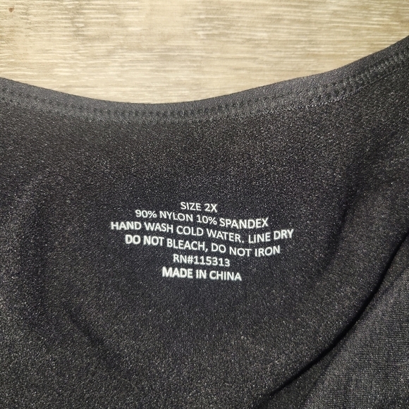 Bobbie Brooks Wear Your Own Bra Shaping‎ cami-black- womens 2x - Picture 4 of 6